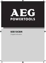 AEG BSB18CBM Original Instructions Manual preview