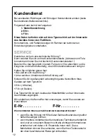 Preview for 12 page of AEG CHDF 6260 Operating And Installation Instructions