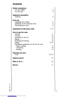 Preview for 3 page of AEG COMPETENCE 3050 B Operating Instructions Manual