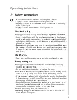 Preview for 5 page of AEG COMPETENCE 40056VH Installation And Operating Instructions Manual