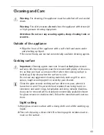 Preview for 43 page of AEG COMPETENCE 40056VH Installation And Operating Instructions Manual