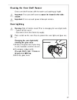 Preview for 47 page of AEG COMPETENCE 40056VH Installation And Operating Instructions Manual