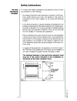 Preview for 4 page of AEG COMPETENCE 521 V Operating Instructions Manual