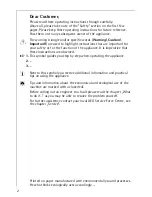 Preview for 2 page of AEG COMPETENCE 6033 V Operating Instructions Manual