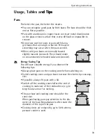 Preview for 19 page of AEG COMPETENCE 6033 V Operating Instructions Manual