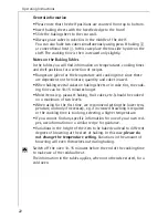 Preview for 22 page of AEG COMPETENCE 6033 V Operating Instructions Manual