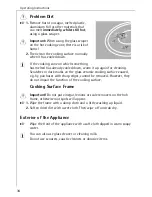 Preview for 34 page of AEG COMPETENCE 6033 V Operating Instructions Manual