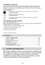 Preview for 46 page of AEG DBB3651M User Manual