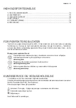 Preview for 73 page of AEG DCE3960 User Manual