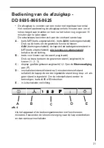 Preview for 31 page of AEG DD 8625 Operating And Installation Instructions