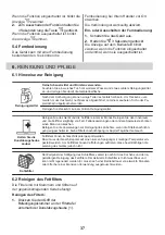 Preview for 37 page of AEG DGE5161HM User Manual