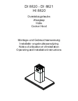 Preview for 1 page of AEG DI 8820 Operating And Installation Instructions