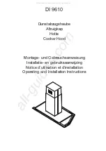 Preview for 1 page of AEG DI 9610 Operating And Installation Instructions