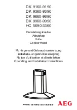 AEG DK 9160 D Operating And Installation Instructions preview