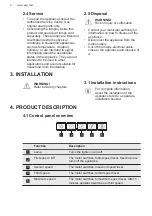 Preview for 6 page of AEG DLE0970M User Manual