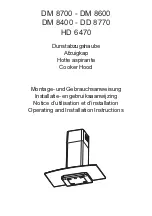 Preview for 1 page of AEG DM 8400 Operating And Installation Instructions