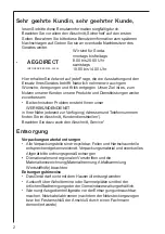 Preview for 2 page of AEG DU 3150 Operating And Installation Instructions