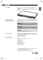 Preview for 9 page of AEG DVD 4517 Operation Manual