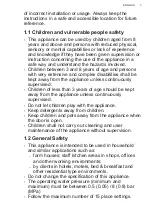 Preview for 3 page of AEG FAV55VI3P User Manual