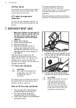 Preview for 14 page of AEG FSE7470AP User Manual