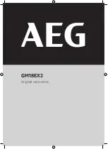 Preview for 1 page of AEG GM18EX2 Original Instructions Manual