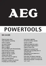 AEG KH 24 IXE Instructions Manual preview