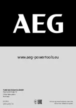 Preview for 115 page of AEG KS12-1 Original Instructions Manual