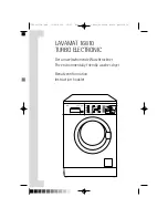 AEG LAVAMAT 16810 Instruction Booklet preview