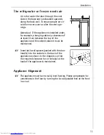 Preview for 11 page of AEG OKO-ARCTIS SUPER 3173-4GS Operating Instructions Manual