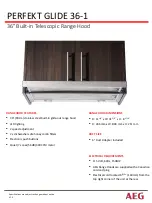 Preview for 2 page of AEG PERFEKT GLIDE 36-1 Quick Start Manual