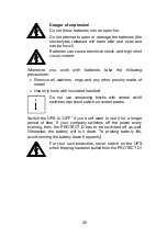 Preview for 20 page of AEG protect d. 1000 Operating Instructions Manual