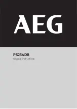 Preview for 1 page of AEG PS254DB Original Instructions Manual