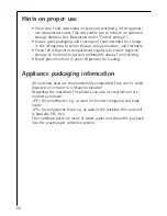 Preview for 6 page of AEG SANTO 1403-4 U Operating Instructions Manual