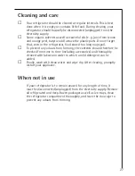 Preview for 13 page of AEG SANTO 1403-4 U Operating Instructions Manual