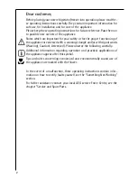 Preview for 2 page of AEG SANTO 70288 Operating Instructions Manual