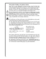 Preview for 2 page of AEG SANTO 70298-4 DT Operating Instructions Manual