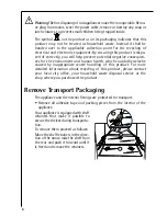 Preview for 5 page of AEG SANTO 70312-1 KG Operating Instructions Manual