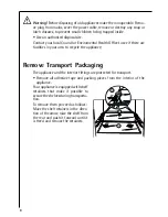 Preview for 6 page of AEG SANTO 70342 KG Operating Instructions Manual