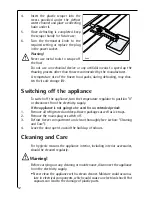 Preview for 12 page of AEG SANTO C 7 18 41-4I Operating And Installation Instructions