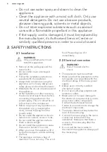 Preview for 4 page of AEG SCE81831FS User Manual