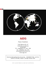 Preview for 48 page of AEG Thyro-A C01 Series Operating Instructions Manual