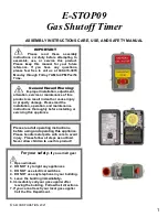 Preview for 1 page of AEI E-STOP09 Assembly Instructions, Care And Maintenance