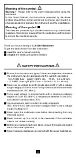 Preview for 2 page of AEMC C.A 5240 User Manual