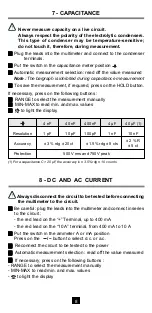 Preview for 8 page of AEMC C.A 5240 User Manual