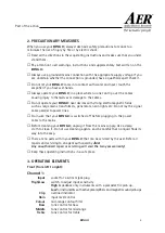 Preview for 2 page of AER BINGO Operating Instructions