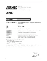 Preview for 4 page of AERMEC ANR R407C Technical Manual