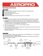 Preview for 2 page of Aeropro AP17101 Operating Instructions Manual