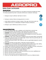 Preview for 5 page of Aeropro AP17101 Operating Instructions Manual