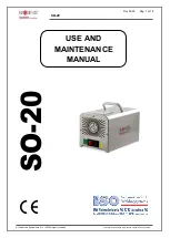 Preview for 1 page of Aerservice Equipments SO-20 Use And Maintenance Manual