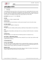 Preview for 5 page of Aerservice Equipments SO-20 Use And Maintenance Manual